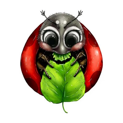 M701 Jauka mārīte karikatūras sienas uzlīme bērnu istabas fons mājas dekorēšana sienas gleznojums viesistabas tapetes smieklīgi uzlīme