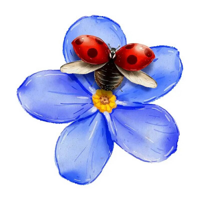 M701 Jauka mārīte karikatūras sienas uzlīme bērnu istabas fons mājas dekorēšana sienas gleznojums viesistabas tapetes smieklīgi uzlīme