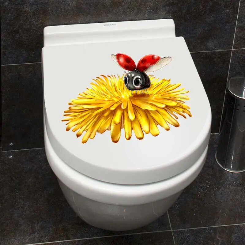 M701 Jauka mārīte karikatūras sienas uzlīme bērnu istabas fons mājas dekorēšana sienas gleznojums viesistabas tapetes smieklīgi uzlīme