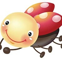 Three Ratels CA9 Jaukās mārīču multfilmu sienas uzlīmes bērniem Dekoratīvās uzlīmes bērnistabai smieklīgas automašīnu uzlīmes