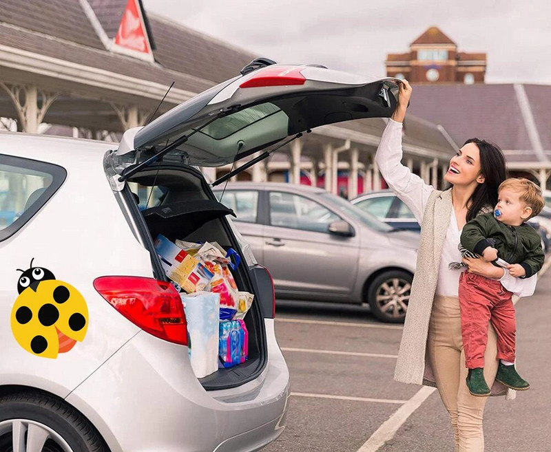 Three Ratels CA9 Jaukās mārīču multfilmu sienas uzlīmes bērniem Dekoratīvās uzlīmes bērnistabai smieklīgas automašīnu uzlīmes