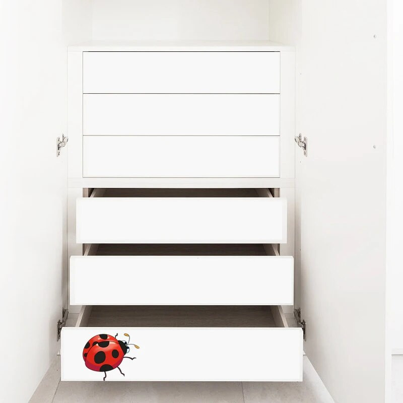 Three Ratels CA9 Jaukās mārīču multfilmu sienas uzlīmes bērniem Dekoratīvās uzlīmes bērnistabai smieklīgas automašīnu uzlīmes