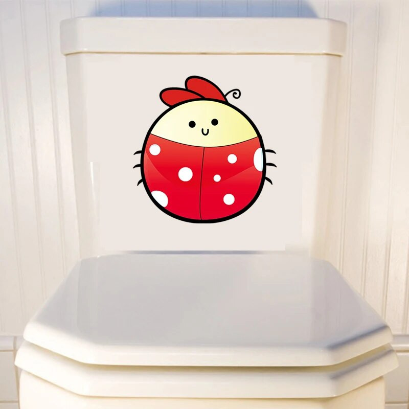 Three Ratels CA9 Jaukās mārīču multfilmu sienas uzlīmes bērniem Dekoratīvās uzlīmes bērnistabai smieklīgas automašīnu uzlīmes