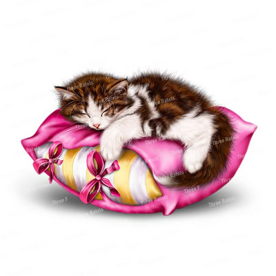 Three Ratels CM42 jauks guļošs kaķis mājas dekorēšana sienas uzlīmes bērnu guļamistabas uzlīmes tualetes uzlīmes