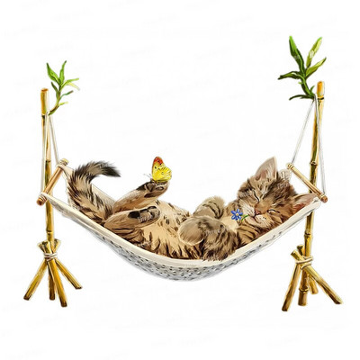 Three Ratels CM42 jauks guļošs kaķis mājas dekorēšana sienas uzlīmes bērnu guļamistabas uzlīmes tualetes uzlīmes