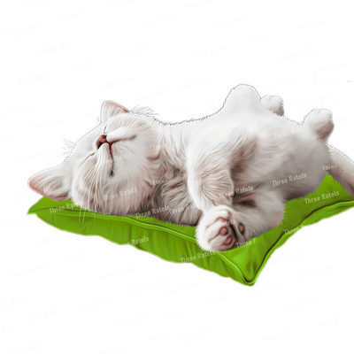 Three Ratels CM42 jauks guļošs kaķis mājas dekorēšana sienas uzlīmes bērnu guļamistabas uzlīmes tualetes uzlīmes