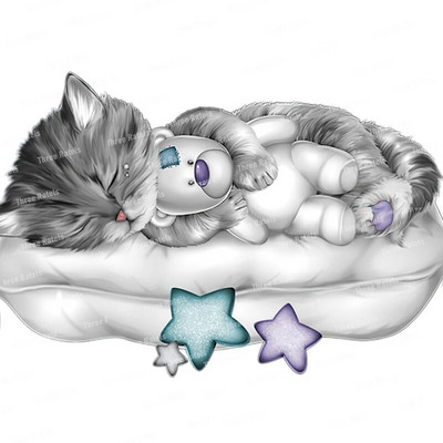 Three Ratels CM42 jauks guļošs kaķis mājas dekorēšana sienas uzlīmes bērnu guļamistabas uzlīmes tualetes uzlīmes