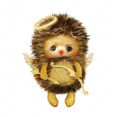 Three Ratels CX42 Jauka, ar rokām apgleznota multfilma meža dzīvnieku ģimenes dekorācijas sienas uzlīme