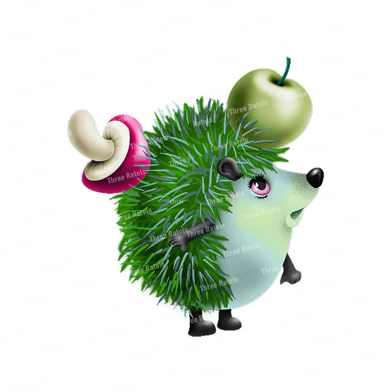 Three Ratels CX42 Jauka, ar rokām apgleznota multfilma meža dzīvnieku ģimenes dekorācijas sienas uzlīme