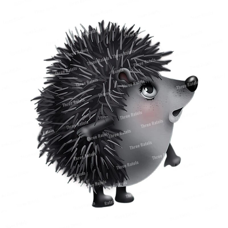 Three Ratels CX42 Jauka, ar rokām apgleznota multfilma meža dzīvnieku ģimenes dekorācijas sienas uzlīme