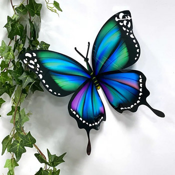 Голяма 3D пеперуда за декор на стая Гигантски пеперуди Стикер за стена Прозорец на дома Декорация на сватбено тържество Външни градински орнаменти