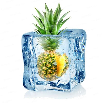 Three Ratels CO30 Arbūzu un ananāsu augļu sienas uzlīme mājas dekorēšanai Ūdensizturīga pašlīmēšana