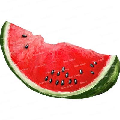 Three Ratels CO30 Arbūzu un ananāsu augļu sienas uzlīme mājas dekorēšanai Ūdensizturīga pašlīmēšana