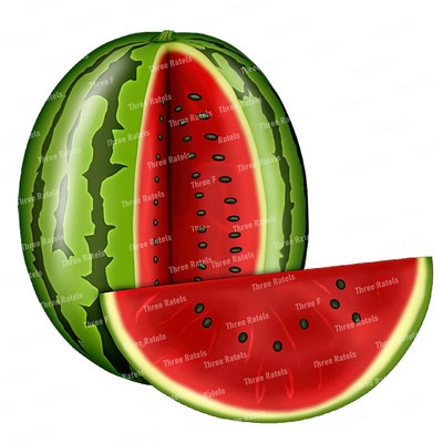 Three Ratels CO30 Arbūzu un ananāsu augļu sienas uzlīme mājas dekorēšanai Ūdensizturīga pašlīmēšana