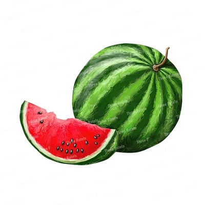 Three Ratels CO30 Arbūzu un ananāsu augļu sienas uzlīme mājas dekorēšanai Ūdensizturīga pašlīmēšana