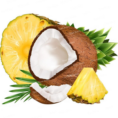 Three Ratels CO30 Arbūzu un ananāsu augļu sienas uzlīme mājas dekorēšanai Ūdensizturīga pašlīmēšana