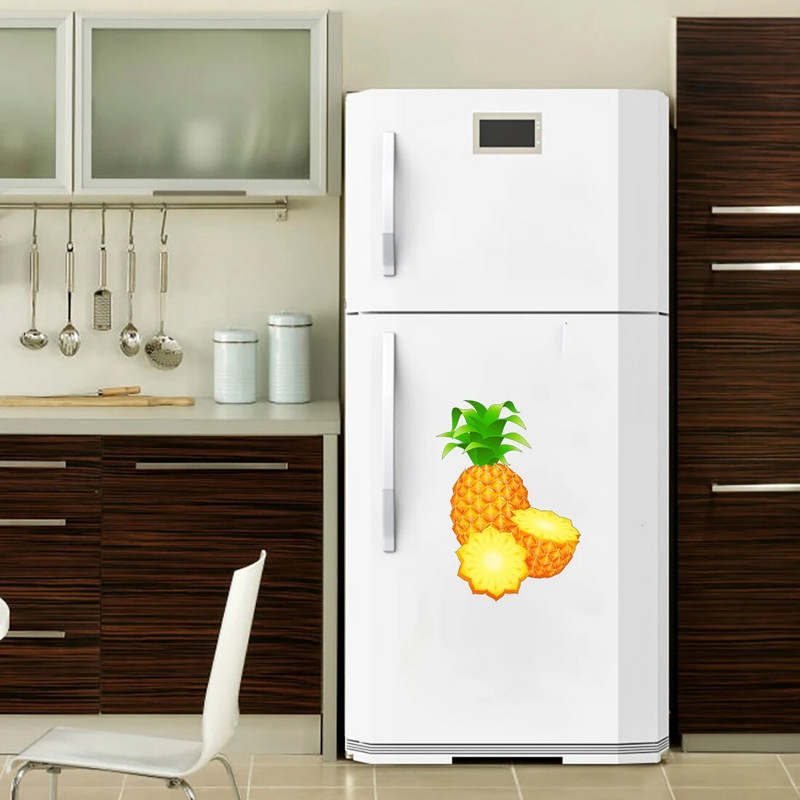 Three Ratels CO30 Arbūzu un ananāsu augļu sienas uzlīme mājas dekorēšanai Ūdensizturīga pašlīmēšana