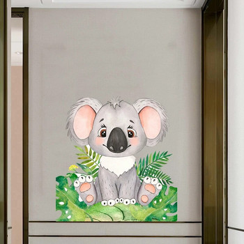 T301# Различни анимационни животни Стикер за стена Баня Тоалетна Декор Хол Шкаф Хладилник Декорация на дома Стикери