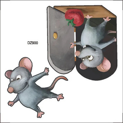 Rajzfilm gombás falmatricák gyerekszobáknak Színes erdei gombaház matricák falfestmény, gyerekhálószoba tapéta Autocollants