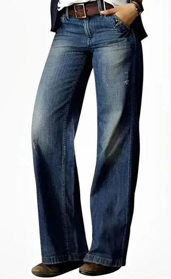 Τζιν γυναικεία παντελόνια Νέο παντελόνι για γυναίκες 2023 Καλοκαιρινή ρετρό μόδα Casual ίσιο πόδι με φαρδύ πόδι Δημοφιλή γυναικεία τζιν Streetwear