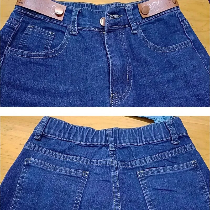 Streetwear džinsi ar platām kājām Sieviešu korejiešu liela izmēra 6xl Baggy džinsu bikses ar augstu jostasvietu ikdienas taisni Vaqueros jauni džinsi Pantalones