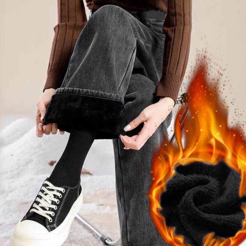 Ziemas bikses Sieviešu zili džinsi Sieviešu korejiešu modes Taisnās kājas Džinsi Ielu apģērbi Y2k džinsa sieviešu apģērbi sieviešu ar augstu vidukli