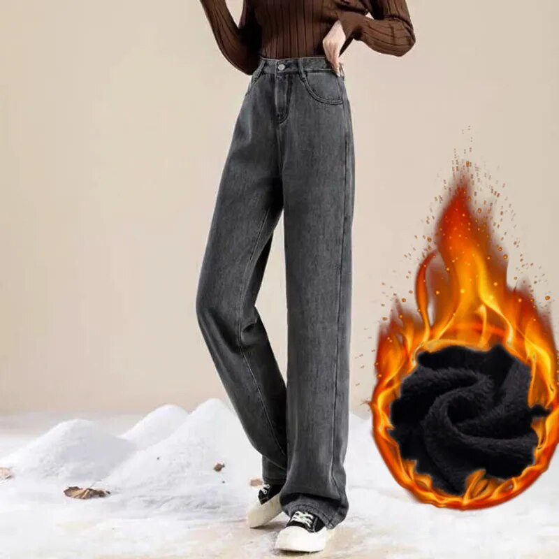 Ziemas bikses Sieviešu zili džinsi Sieviešu korejiešu modes Taisnās kājas Džinsi Ielu apģērbi Y2k džinsa sieviešu apģērbi sieviešu ar augstu vidukli