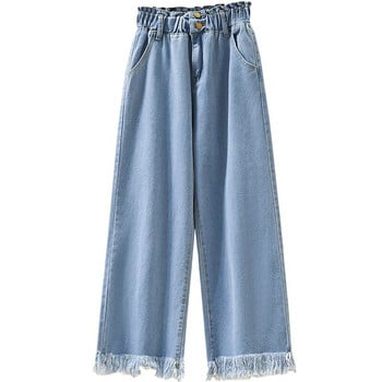 118 Summer Tassel Jeans Γυναικεία Casual Fashion Χαλαρά φαρδιά πόδια Ελαστική ψηλόμεση Λεπτό μεγάλο μέγεθος γυναικείο παντελόνι