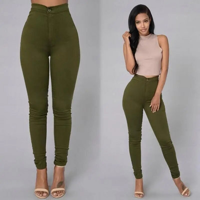 Hot Women Pencil Stretch Slim Denim Skinny Jeans Pants High Waist Jeans Bikses /