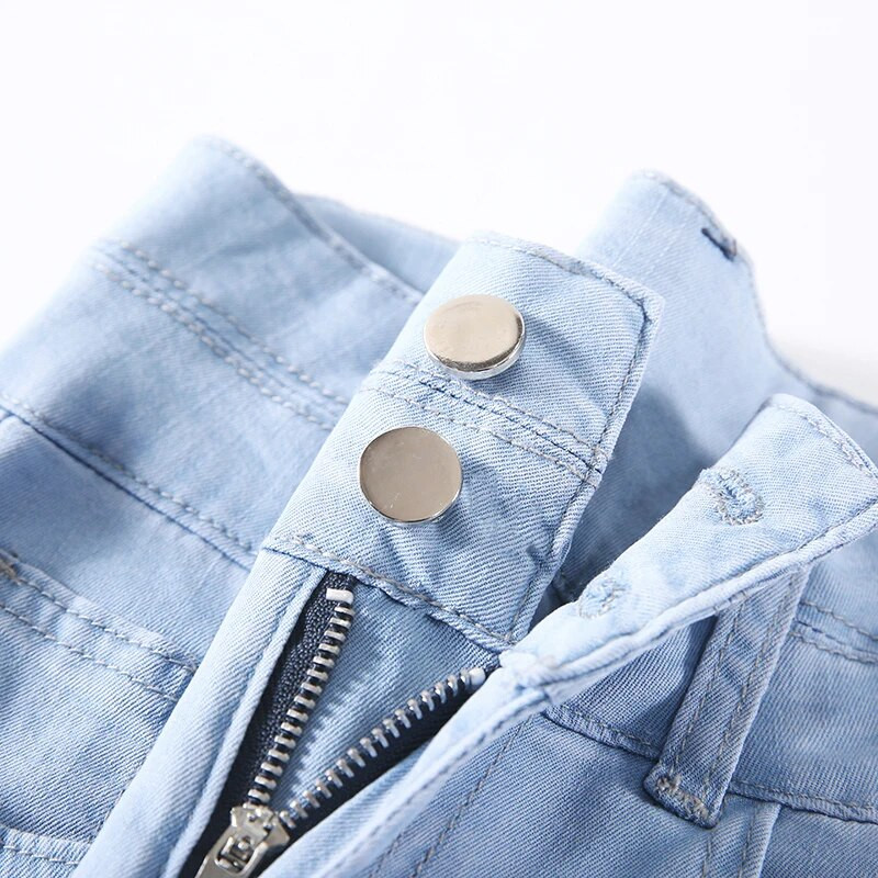 Vasaros itin ploni lyocell moteriški džinsai aukštu juosmeniu tiesios mados kelnės Gatvės drabužiai Laisvalaikio moteriškos džinsinės kelnės plačiomis kojomis