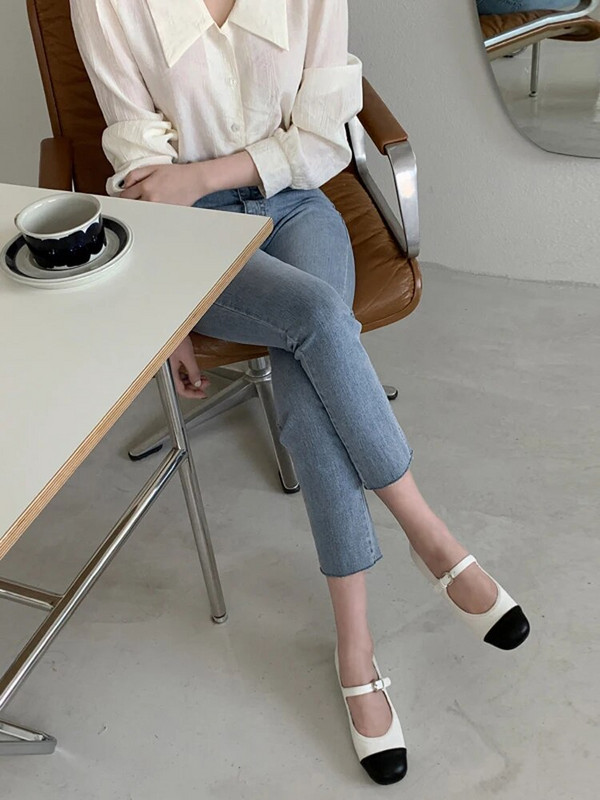 Gaiši zili džinsi sieviešu taisni kāju elastīgi eleganti draugu bikses džinsu ielu apģērbi sievietēm sieviešu kravas bikses jauna mode 2023