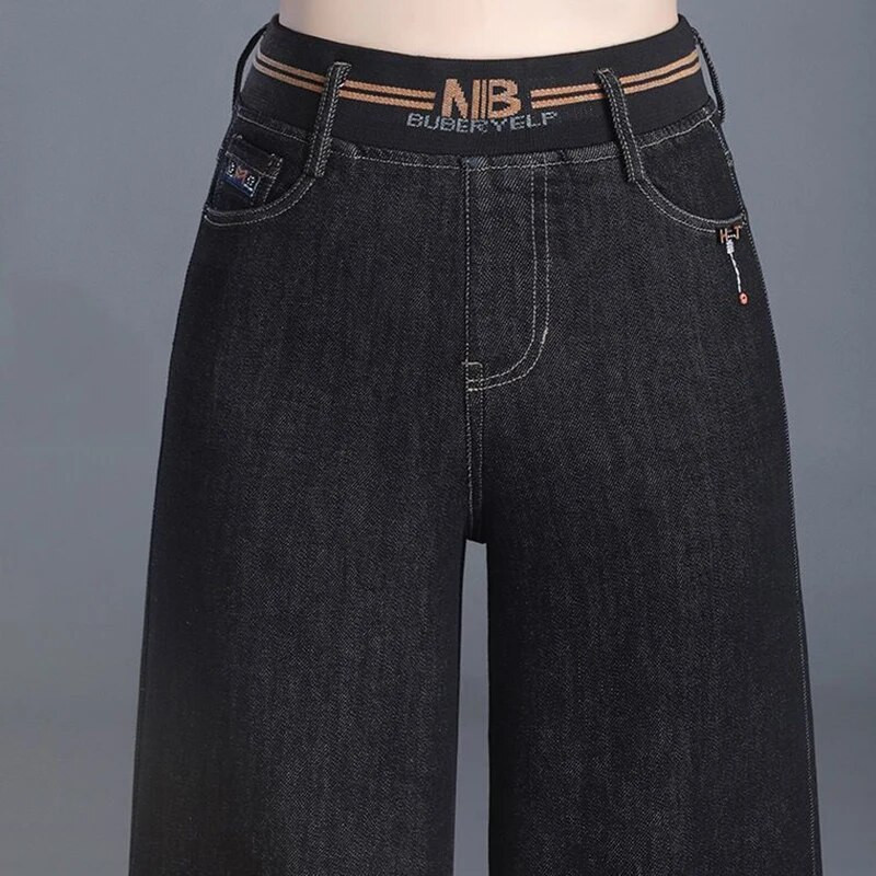 Džinsai aukštu juosmeniu, tiesios kelnės, 2023 m., moteriškos, naujos vintažinės „Vaqueros Pantalones“ mados, laisvalaikio plačios kojos džinsinis „Spodnie“