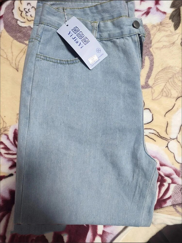 Laisvalaikio aukšto juosmens, didelio dydžio 5xl 90 kg tiesūs džinsai Baggy plačios džinsinės kelnės Naujos vientisos spalvos Vaqueros Spring Woman Hosen