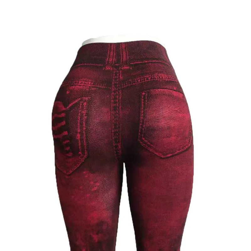 Naiste imitatsioonid Distressed Denim Teksad Säärised Kõrge vöökohaga püksid Fitness Slim Legg Mujer 2022 Sport Push Up säärised naistele