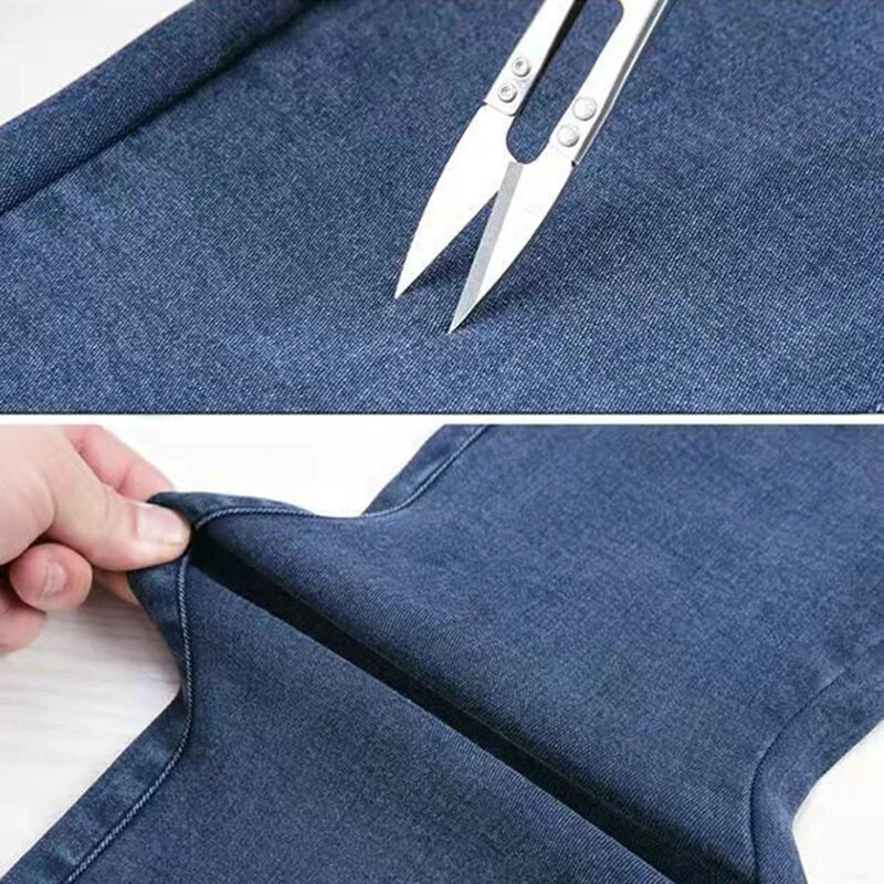 Sievietes ar augstu jostasvietu, liels izmērs 34, elastīgas džinsu bikses vintage šaurs zīmulis potītes garumā Džinsi Mamma legingi Vaqueros Slim Pantalone