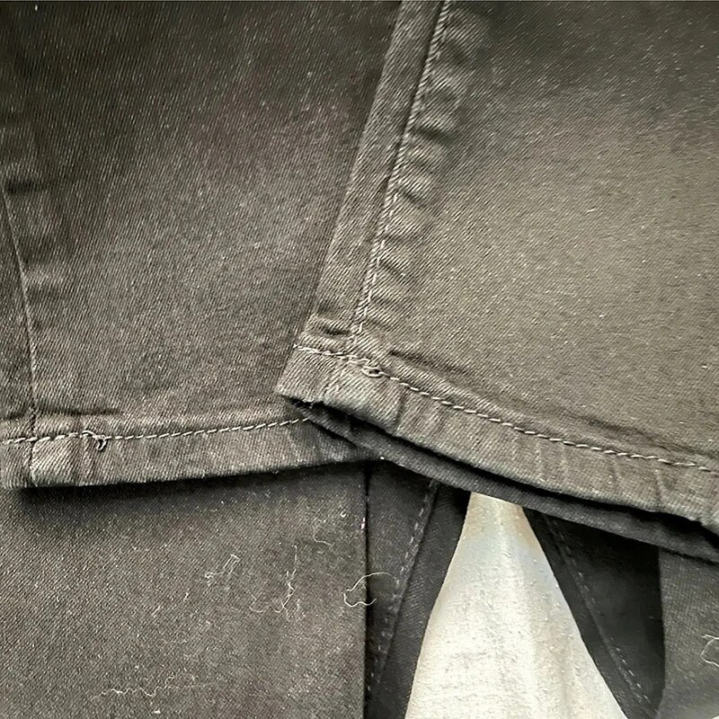 2023. gada vintage ar augstu vidukli ar trim pogām šauri zīmuļveida džinsi korejiešu slaidas džinsa bikses klasiskas sieviešu bikses līdz potītēm