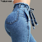 Boyfriend Hole Ripped Jeans Γυναικεία Παντελόνια Cool Denim Vintage Jeans για Κορίτσι Ψηλόμεση Casual Παντελόνι Γυναικείο Slim Jeans γυναίκα