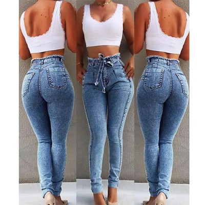 Boyfriend Hole Ripped Jeans Γυναικεία Παντελόνια Cool Denim Vintage Jeans για Κορίτσι Ψηλόμεση Casual Παντελόνι Γυναικείο Slim Jeans γυναίκα