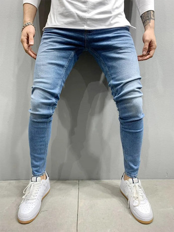 Άνοιξη Φθινόπωρο μονόχρωμο Τζιν Κλασικό Μπλε Stretch Τζιν Παντελόνι Αθλητικά Αγόρια Παντελόνια Ένδυσης Υψηλής Ποιότητας 2023 Summer Street Jeans