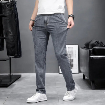 2023 Stretch Skinny Jeans Ανδρική Μόδα Casual Slim Fit Τζιν Σχεδιαστή ελαστικό παντελόνι Γκρι μάρκας Αντρικό μεγάλο μέγεθος 38 40