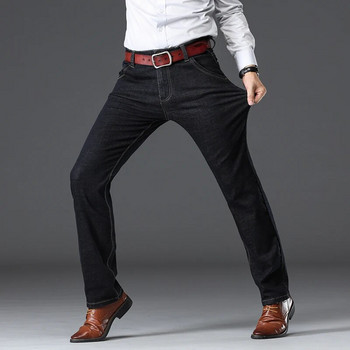 Ανδρικό τζιν επαγγελματικό κανονικό ίσιο ολόσωμο παντελόνι Jean casual τζιν Παντελόνι ελαστικότητας ελαστικό ύφασμα