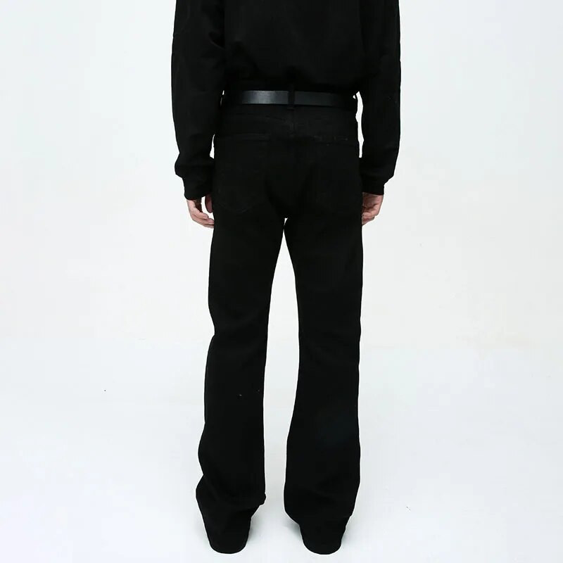 LUZHEN Slim vīriešu elastīgie džinsi Moderni korejiešu vienkārši eleganti taisni cauruļu džinsa bikses vienkrāsaini augstas kvalitātes plūdmaiņas 2023 72e702
