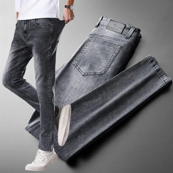 2023 High Stretch Business Casual Jeans Ανδρικά άνετα ίσια παντελόνια Ανοιξιάτικη μόδα Κλασικό παντελόνι Pantalones Hombre