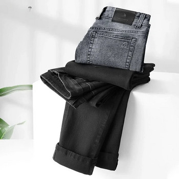 2023 High Stretch Business Casual Jeans Ανδρικά άνετα ίσια παντελόνια Ανοιξιάτικη μόδα Κλασικό παντελόνι Pantalones Hombre