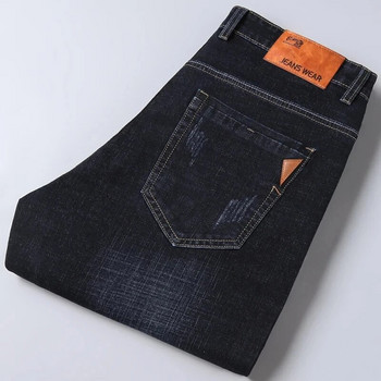 Ανδρικά φθινοπωρινά μεγάλα μεγέθη Business Casual Jeans Ανοιξιάτικη Μόδα Loose Stretch ίσιο παντελόνι Υψηλής ποιότητας επώνυμα τζιν παντελόνι Ανδρικά