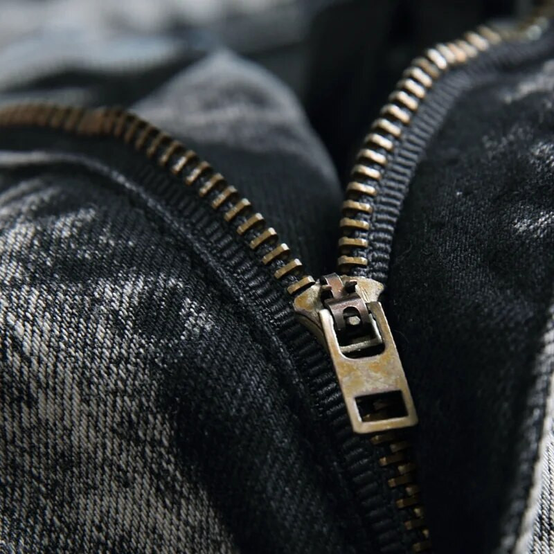 Vyriški džinsai Y2k rudens ir žiemos džinsinės kelnės Laisvalaikio pilkos spalvos hiphopo kelnės su gėlėmis, jaunatviškos, madingos, plonos viso ilgio