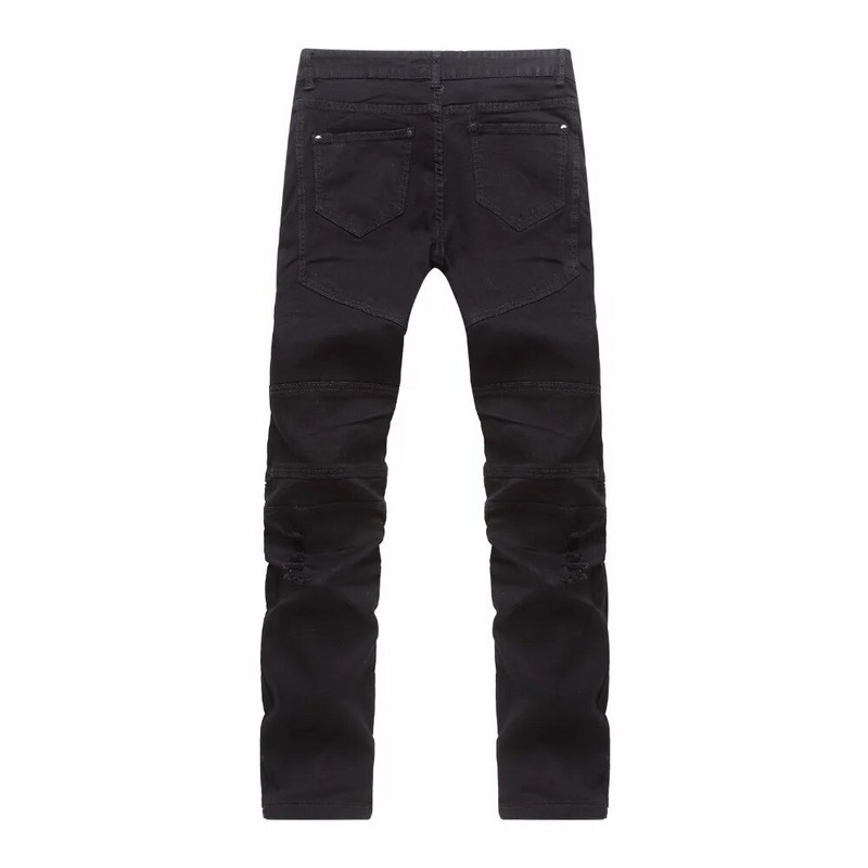 Augstākās kvalitātes 2022. gada modes modes ikdienišķas, caurumu salocītas kroku džinsi vīriešiem, elastīgas kājas, krokas, vīriešu džinsi, hiphopa zīmuļu bikses