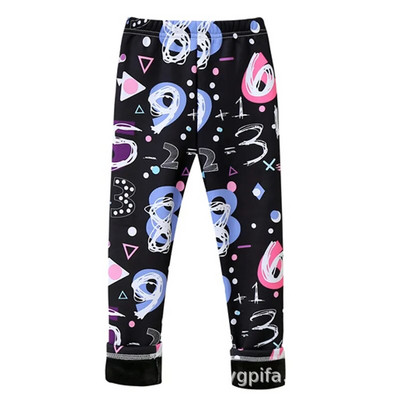 Vaikiški žieminiai antblauzdžiai plius aksominės šiltos vaikiškos kelnės su gėlių raštais žieminės mergaičių antblauzdžiai vaikiškos kelnės kūdikių kelnės mergaitėms 3-13T