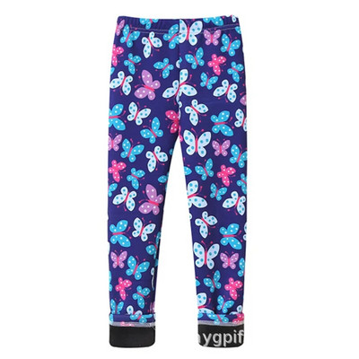 Vaikiški žieminiai antblauzdžiai plius aksominės šiltos vaikiškos kelnės su gėlių raštais žieminės mergaičių antblauzdžiai vaikiškos kelnės kūdikių kelnės mergaitėms 3-13T