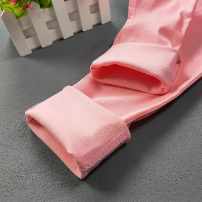 Bērnu bikses pavasara un rudens Candy elastīgas zīmuļu bikses Meiteņu vienkrāsainas zeķubikses 2-11 G Baby Summer Feet Bikses